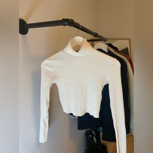 Cream turtleneck